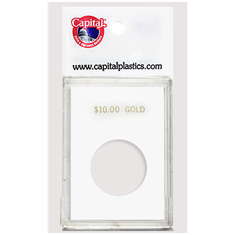 Capital Plastics Caps Coin Holder - $10 Gold