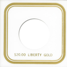 Capital Plastics VPX Coin Holder - Liberty $20 Gold