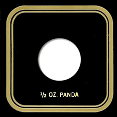 Capital Plastics VPX Coin Holder - 1/2 oz. Panda