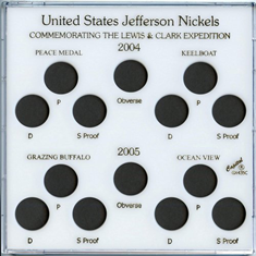 US Jefferson Nickels- Commemorating the Lewis & Clark Expedition