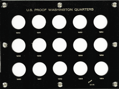 U.S. Proof Washington Quarters 1950-1964 (The Silver Coins)