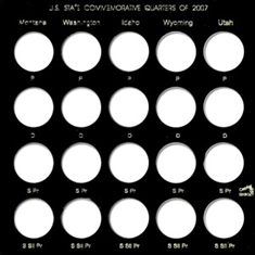 U.S. State Quarters for the year 2007 (p,d,pr,spr)