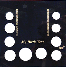 My Birth Year (Sac.$, .50, 5 quarters, .10, .05, .01)