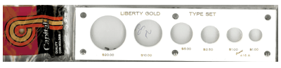 Liberty Gold Type 20, 10, 5, 2.50, Lg $ & SM $