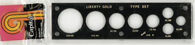 Liberty Gold Type 20, 10, 5, 3, 2.50, Type I, II, III