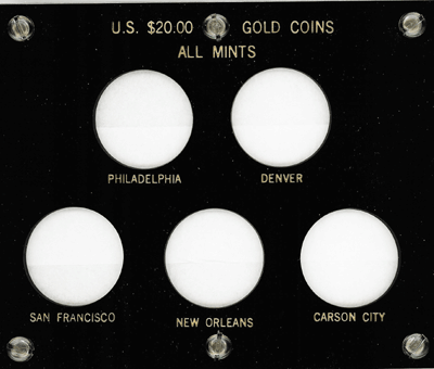All Mints U.S. $20.00 Gold Coins