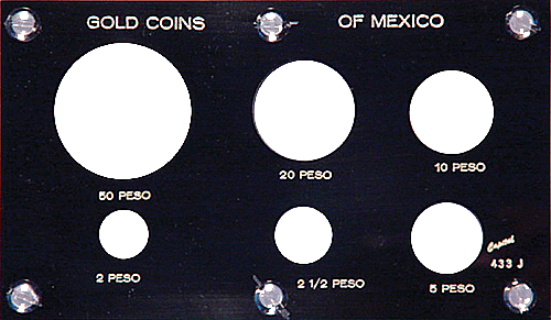 Gold Coins of Mexico (50, 20, 10, 5, 2.5, 2 Peso)
