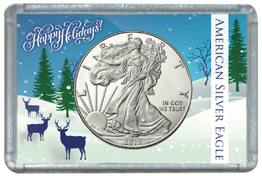 ASE Frosty Case - Deer in Snow Meadow Holiday Christmas