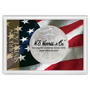 American Silver Eagle Frosty Case with Flag
