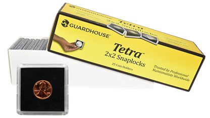 Cent 2x2 Tetra Snaplock Coin Holder - 25 per pack
