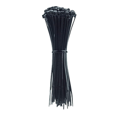 8" Nylon Cable Zip Tie 50lbs - Black