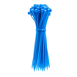 8" Nylon Cable Zip Tie 50lbs - Blue