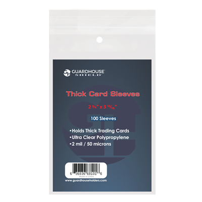 Shield Sleeve for Thick Trading Cards