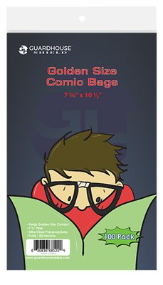 Shield Bag for Golden Comic Books - 7 3/4 x 10 1/2