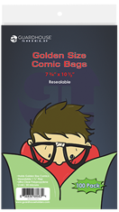 Shield Resealable Bag for Golden Comic Book  - 7 3/4 x 10 1/2