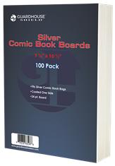 Silver Comic Book Backing Boards (7 x 10 1/2) - 100 Pack