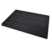 Black 2.5x2.5 Universal Display Tray for Dealer Display - 15 slots