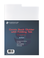 Comic Book Divider with Folding Tab - 7 1/4 x 11 1/4