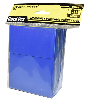 Flip-top Card Box with Header Card - Blue