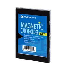 1 Card Magnetic Card Holder - Black Borders