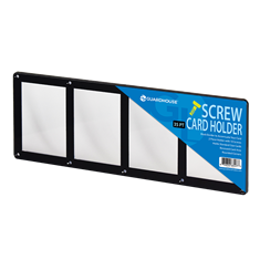 4 Card Screw Card Holder 35pt - Black Border