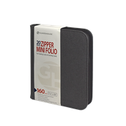 Mini 4 Pocket Zipper Folio for Trading Cards