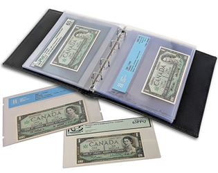 Refill Pages (10) for Currency Album For Graded Banknotes CLCAGH