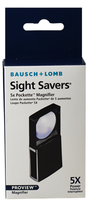 Packette - 5x slide-out magnifier