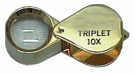 10X Gold Triplet Loupe - 18mm