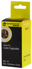 Cent (19mm) Direct-Fit Coin Capsules - 10 Pack