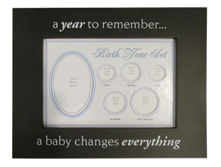 Birth Year Coin Set Frame - Baby Boy