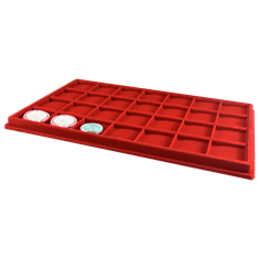 Red Coin Display Tray - (28 Slots)