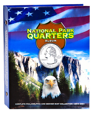 National Park Quarters Full Color Album P&D Mints