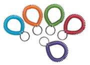 Key and Card Wrist Coils - Assorted Colors