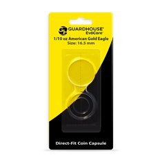 1/10 oz American Gold Eagle Direct Fit Guardhouse Capsule - Retail Card