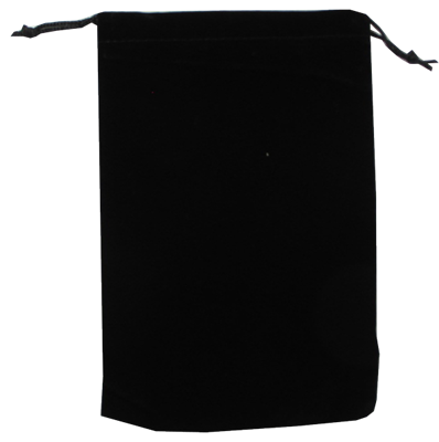 Velour Drawstring Pouch - 5x7.5 Black