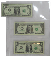 3-Pocket Side-Loading Currency Page 100/pack