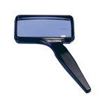 Rectangular Hand Magnifier w/ Bifocal - 4.5 Diopter