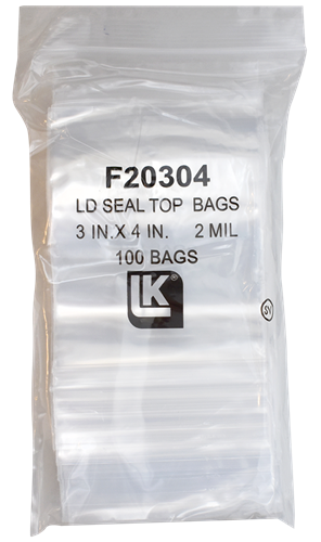 Download Zip Lock Bag - 3x4 -2 Mil - Clear